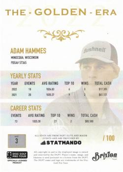2022 Brixton Golden Era #3 Adam Hammes Back